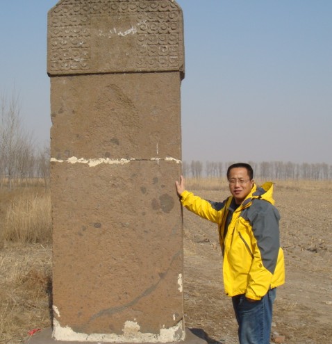 因盤錦河蟹御河搭橋而得勝歸來(lái)的唐王立&ldquo;得勝碑&rdquo;以表功德