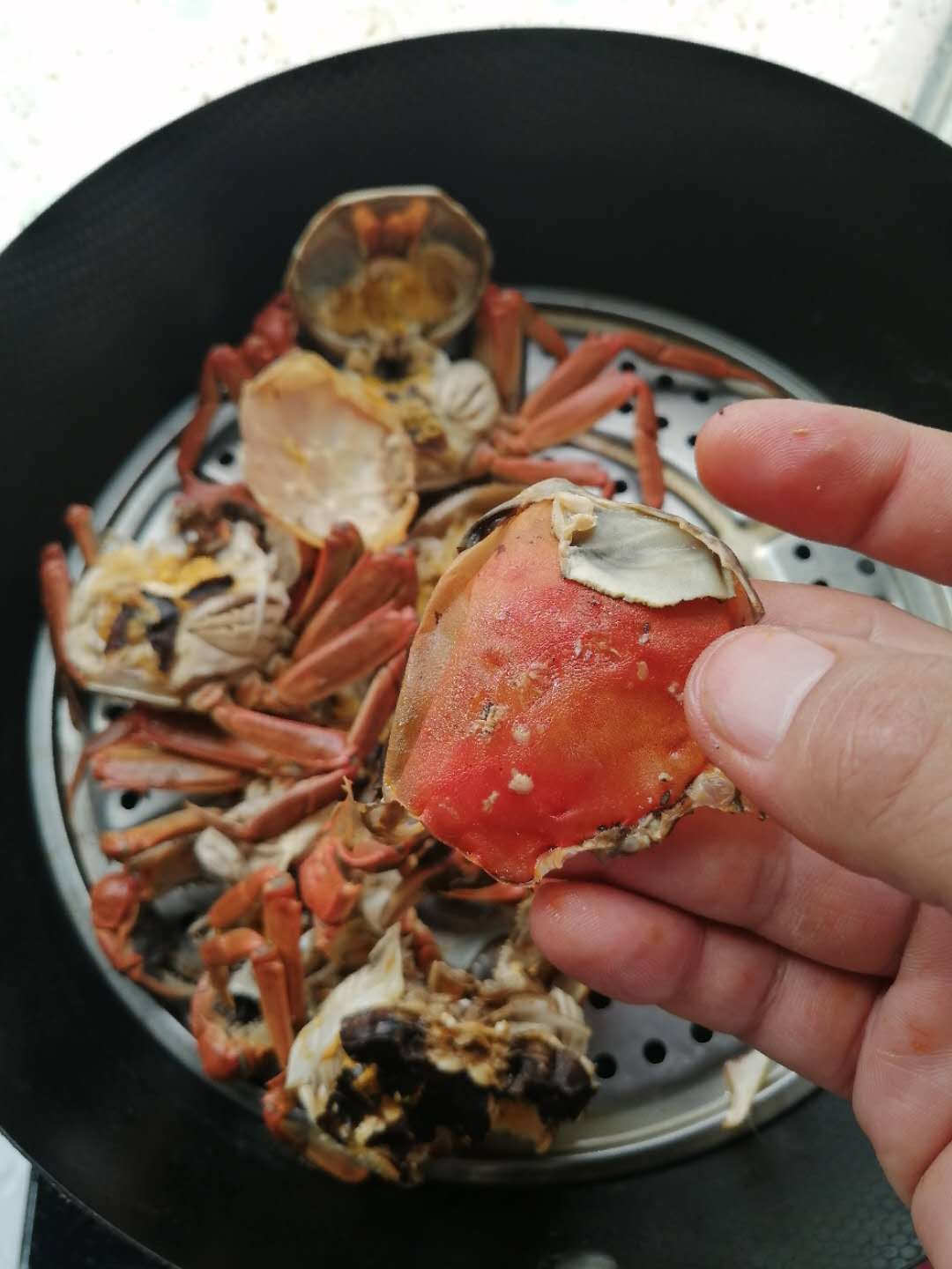 盤錦河蟹六月黃的小紅衣