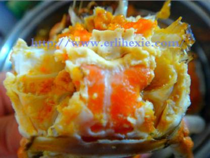 二力牌盤錦河蟹（母）